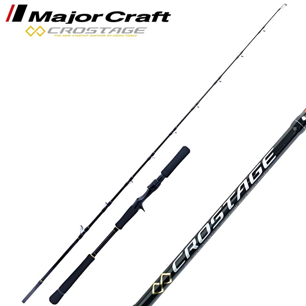 Джиговое удилище MAJOR CRAFT Spiral Quide для ловли на живца CROSTAGE CRXJ-B60MH DENDOU