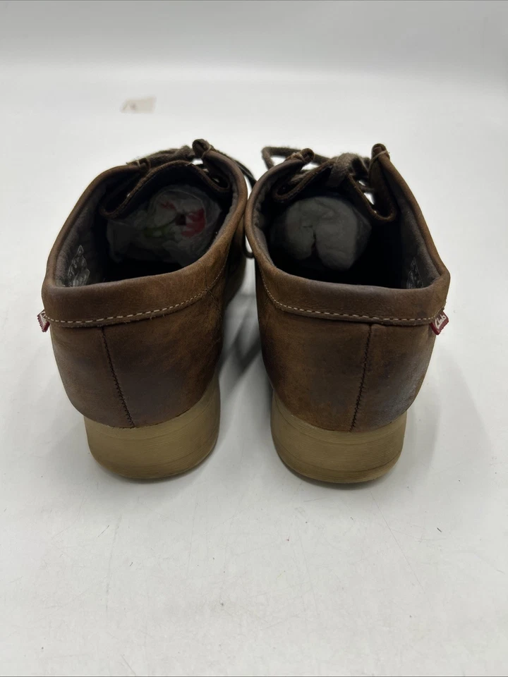 Clarks Originals Wallabee Marrón Cuero Zapatos Tenis Mujer’s Talla 9 Foto 3 de 4