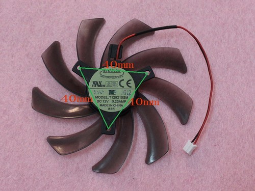95mm GIGABYTE N550 N650 N660 N670 Fan Replaement 2Pin T129215SM 12V 0.25A R185a - Picture 2 of 3