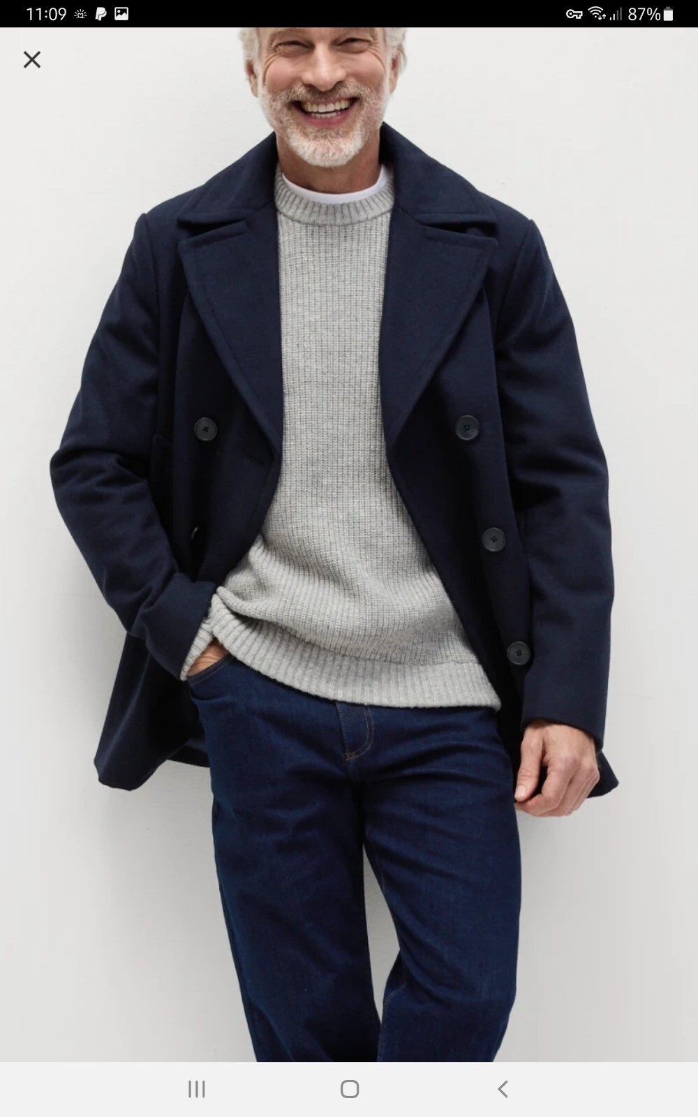 Mens 2xl Navy Jacket BN Marks and spencer