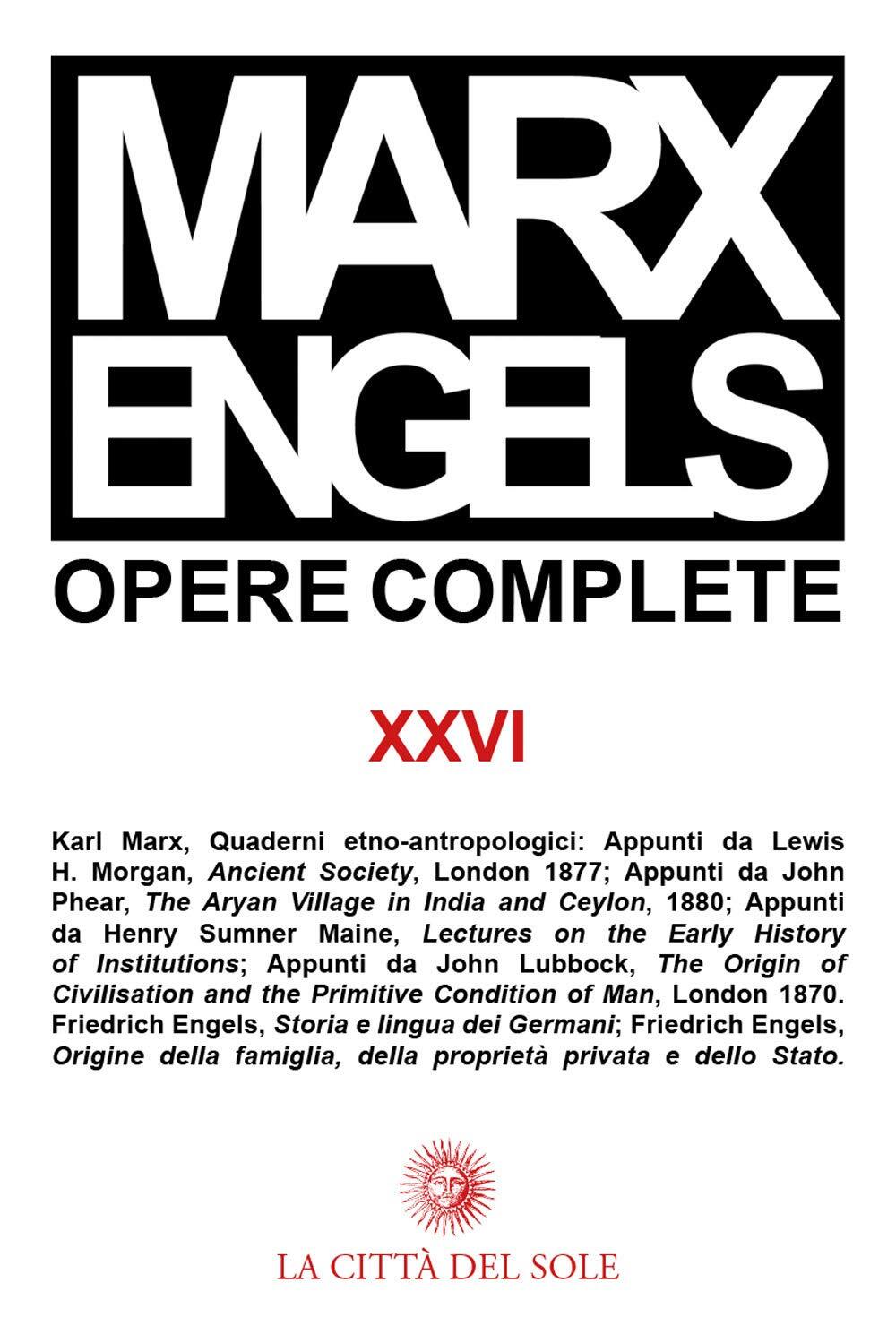 9788882924904 Opere complete: 26 - Karl Marx,Friedrich Engels