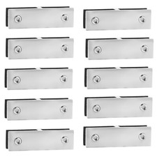 1-10 x 180° Glass to Glass Balustrade Pool Fence Clamp Bracket For 10-12mm Glass