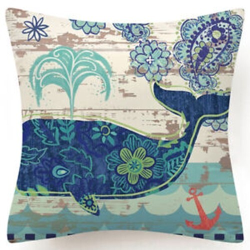 Funda de cojín decorativa para sofá azul verdoso Ocean Coastal 18x18" - Imagen 17 de 21
