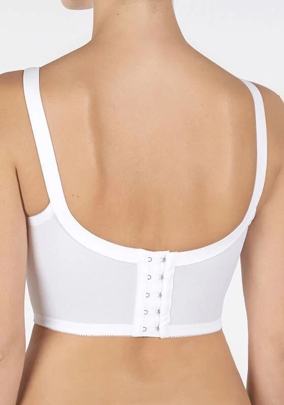 Sujetador Triumph Doreen Midi L01 Longline Blanco Talla 38DD Sin Cable Soporte Firme Nuevo Foto 2 de 4