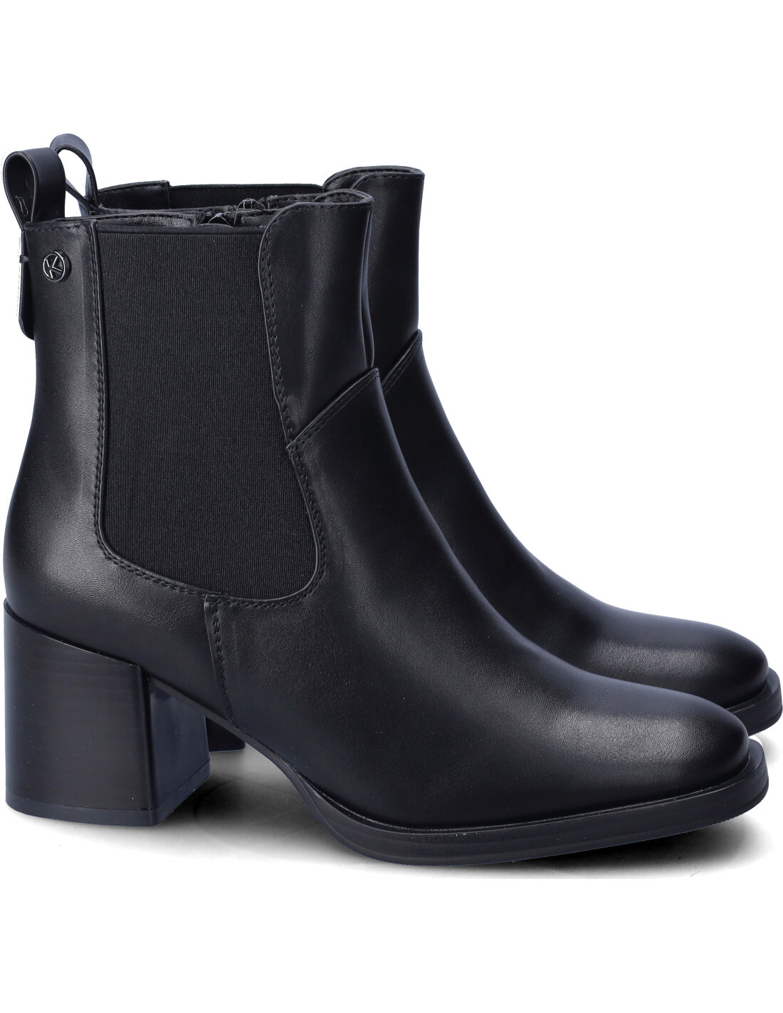 КЛЮЧИ STIVALETTO TRONCHETTO CON TACCO DONNA K-10090 NERO CASUAL, РАЗМЕРЫ 36 И 41