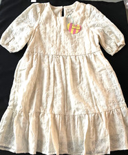 HAYDEN GIRLS Embroidered Lined Dress - Ivory - NWT S 7/8