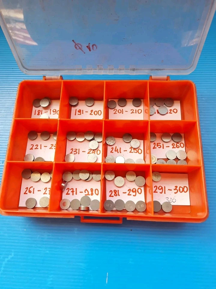 Piattelli Calibrati Registrazioni Valvole Moto KTM Honda Yamaha diametro 10.00mm - Immagine 2 di 2