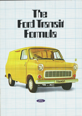 Ford Transit Mk1 1973-1974 UK Market Sales Brochure Van, Parcel