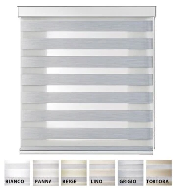 Tenda a Rullo NIGHT AND DAY Con Cassonetto BIANCO Varie Misure e Colori GIOSAL