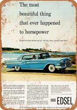 METAL SIGN - 1958 Edsel - Vintage Look Reproduction 3