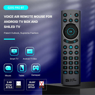 G20S PRO BT 2.4G Wireless Voice Air Mouse for Android TV Box Smart TV Remote