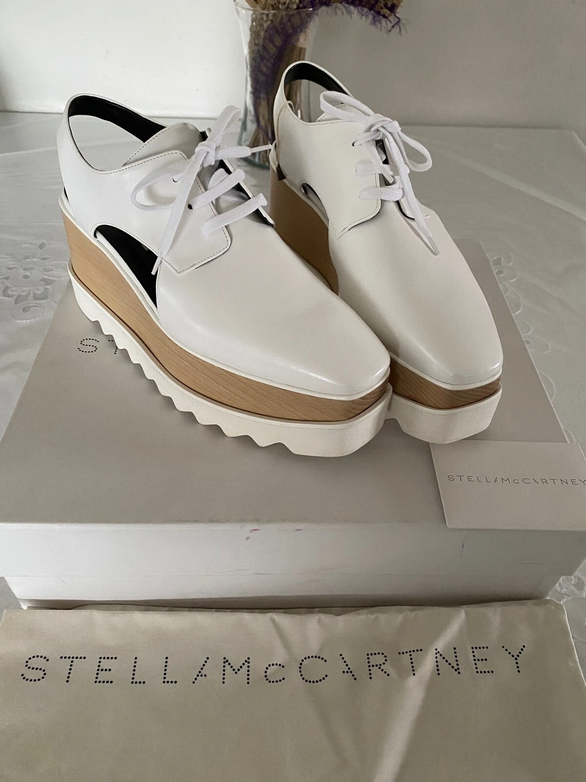 Stella McCartney — STELLA MCCARTNEY ELYSE CUTOUT PLATFORM SHOES NEW WITH BOX