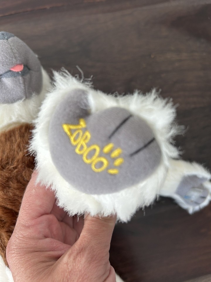 ZOBOOMAFOO Plush Lemur Kratt Brothers PBS 17" Stuffed Toy White Brown