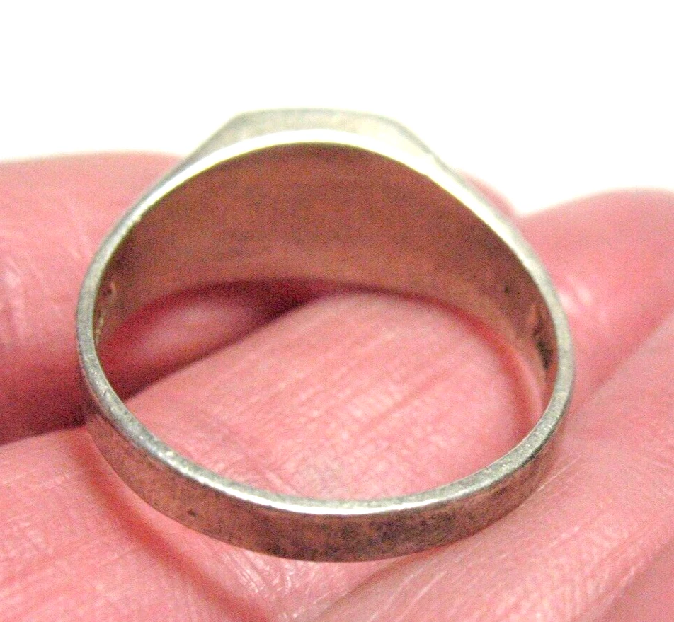 ANILLO DE PLATA ESTERLINA ORO PIEDRA HOMBRE TALLA 10,5 5,2 GRAMOS Foto 3 de 3