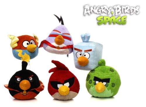 Angry Birds Space peluche giocattolo morbido 20 cm/8' qualità regalo 6 personaggi assortiti - Foto 1 di 8