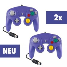 2x Controller GamePad JoyPad 🎮 viola indaco - Nintendo GameCube (NUOVO) 🆕✅