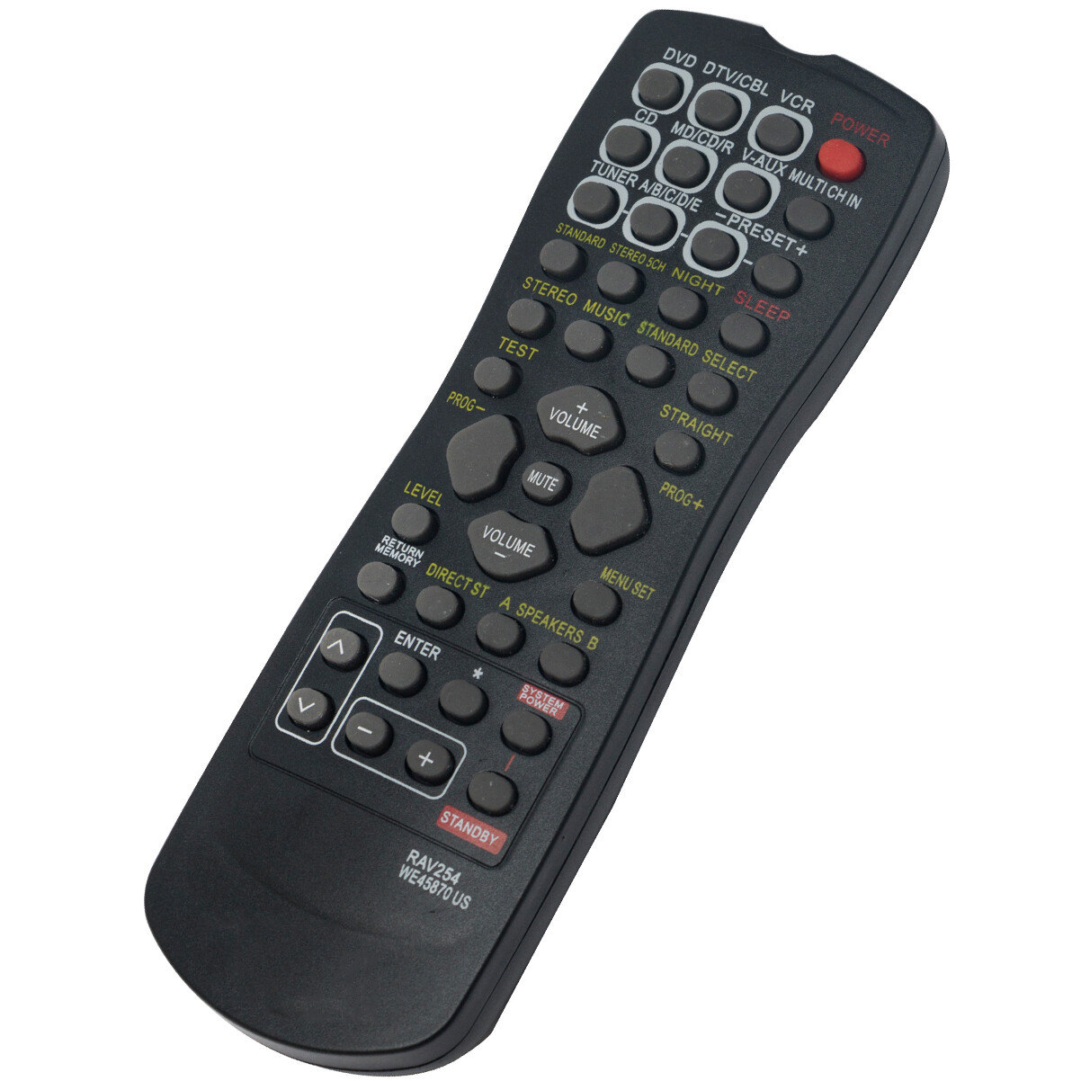 Telecomando di ricambio generale adatto per RX-V563 HTR-6140 WJ40940EX YHT280 YHT-391 RAV310 RX-V1900 HTR6130 RAV284 RAV-284 RXV563BL RX-V563BL RXV563 per Ricevitore AV Yamaha