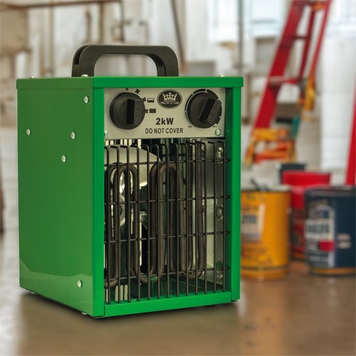 Prem-I-Air EH1904 2kW Metal Fan Space Heater With Tip Over Switch - Picture 2 of 3