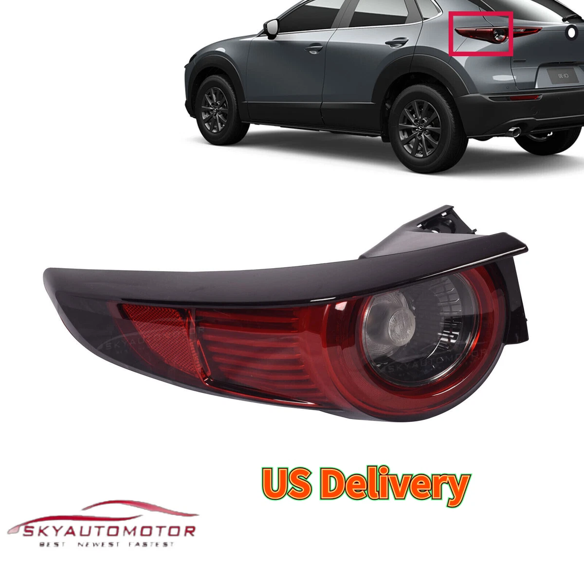Fits Mazda CX-30 CX30 2020-2023 Rear Brake Stop Lamp Left Driver
