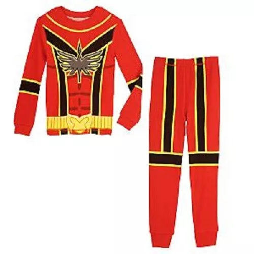 RARE DISNEY PJ PALS RED POWER RANGERS PAJAMAS Boy s Kid s Size