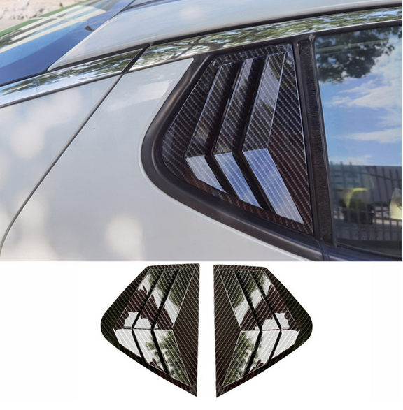 Kia Optima K5 2011-2015 Carbon Fiber Rear Quarter Window Louver Cover