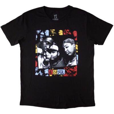 De La Soul Collage T-Shirt Black New