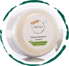 BeNat. VEGAN Artisanal Natural Deodorant Cream. Simple, Safe & effective formula