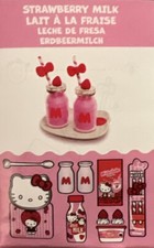 New MGA Miniverse Make It Mini Food HELLO KITTY..Opened/Unmade STRAWBERRY MILK