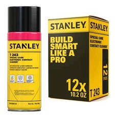 Stanley T243 Special Care Electronic Contact Cleaner Spray, 10.2 oz   12 Pack