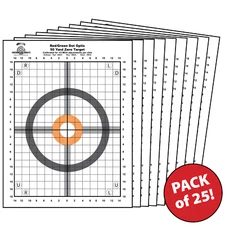 25 Pack Paper Shooting Targets Gun Range Pistol Handgun Rifle Sighting 17x22