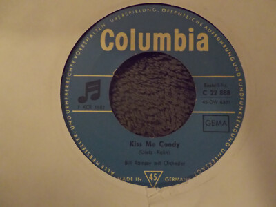 Bill Ramsey - Bin nur ein Tramp / Kiss me Candy   German Columbia  45