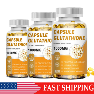 10/60/120 Glutathione Whitening Capsules 1000mg Liver Detox Dark Spots  Remover | eBay