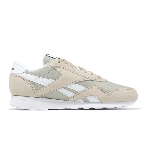 Reebok Classic Nylon Beige White Men Casual Lifestyle Shoes Sneakers 100209549 - Imagen 3 de 8