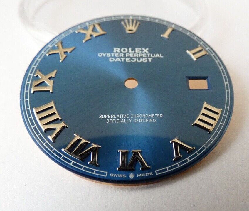 Factory 100percent Original Rolex Blue Roman Dial for Datejust II 41MM 126300 126334 , image 8