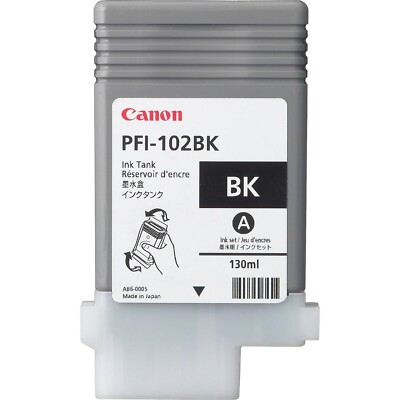 Genuine CANON PFI-102BK Ink Cartridge Black 0895B001AA