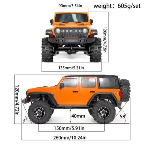 1/18 Wrangler Electric Remote Control 4WD Off-Road Climbing - Picture 9 of 21