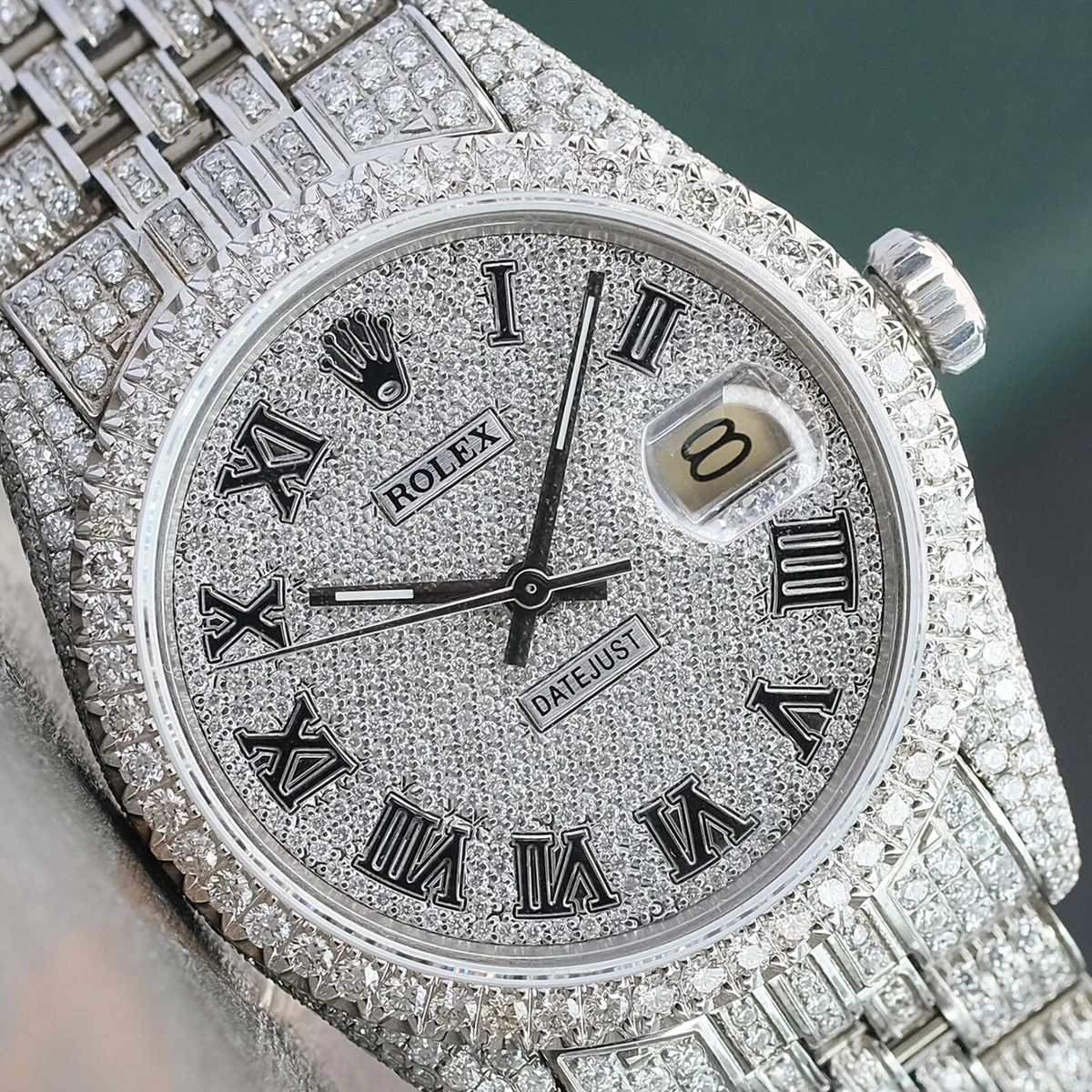 iced out rolex watches