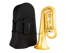 Coolwind CTU-180 ABS Plastic Tuba, BBb, 3 piston valves, gold, w/bag,mouthpiece