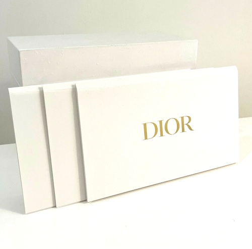 CHRISTIAN DIOR ⭑ ENVELOPES - White Gift Money Folder Receipt Holders - Set of 3 - Picture 4 of 5
