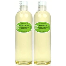 COLD PRESSED PURE CASTOR OIL PURE ORGANIC from 2 oz up to GALLON!  FREE S&H!!!