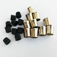 Lot of 10 Solid Brass Spare Tip for Walking Stick Cane - Spare Part Of Antique V