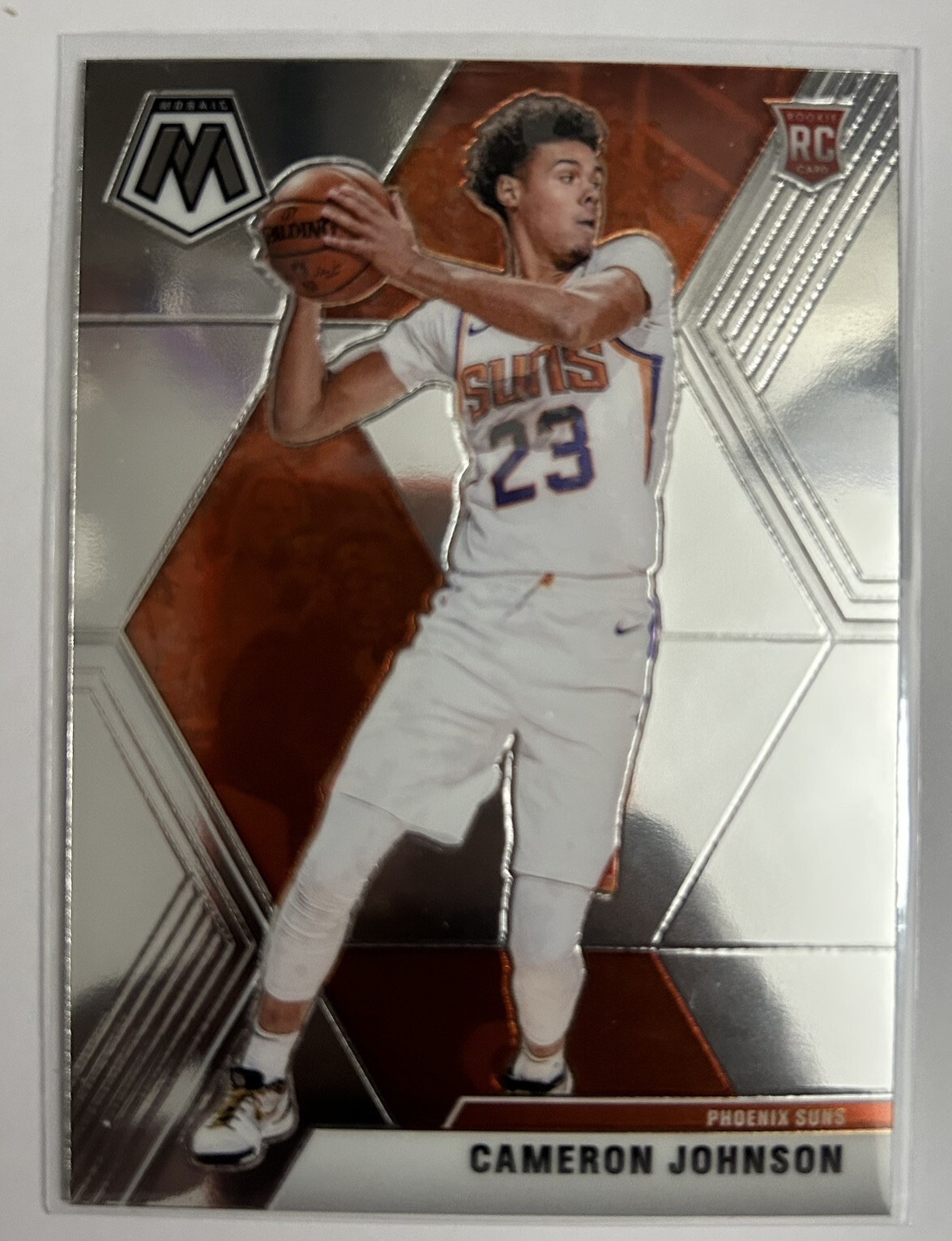 2019-20 Panini Mosaic Cameron Johnson Base Rookie Card #203 RC Phoenix Suns