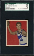 1948 Bowman ANDREW "FUZZY" LEVANE #21 Rochester Royals - SGC 96 / 9 - LOW POP