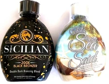 The Sicilian 200X Double Dark Bronzer & That's What Sea Said Intensifier Lotion