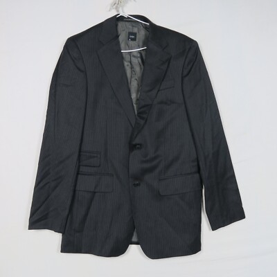 Saba Mens Suit Blazer Jacket 38(AU) or Medium Black Pinstripe