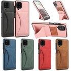Leather Magnet Back Cover Card Holder Case For Samsung A21s A12 A32 A42 A51 A71