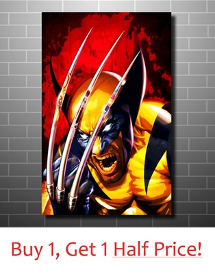 Wolverine Marvel Comics Canvas Wall Art Handmade Canvas Print Various Sizes Ebay