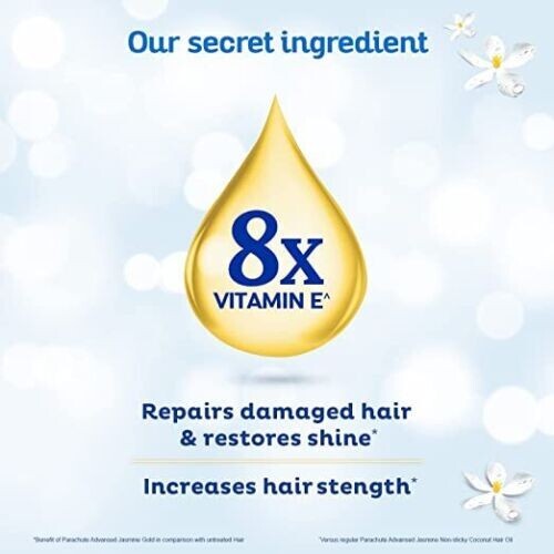 Parachute Advansed Jasmine Gold Coconut Hair Oil with Vitamin E for Super Shiny - Picture 19 of 20