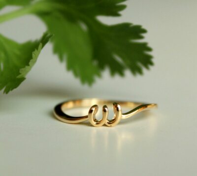 Couple Initial Tiny Heart Ring, Personalized Jewelry, Engraving Ring – AMYO  Jewelry