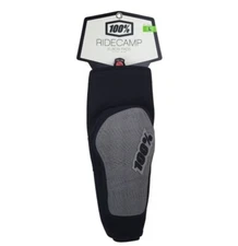 100% Ridecamp Mountain Bike Elbow Guards Large (Pair) Black/Grey MTB BMX Pads